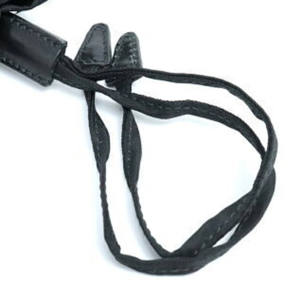 Prada drawstring pouch triangle logo black nylon - image 6